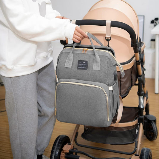 Mochila para Bebé 5 en 1 con Cuna Portátil