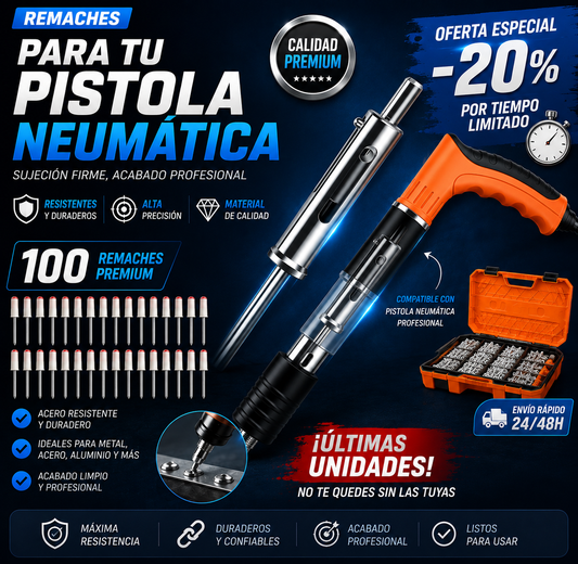 Tu Pistola Neumática Necesita Clavos